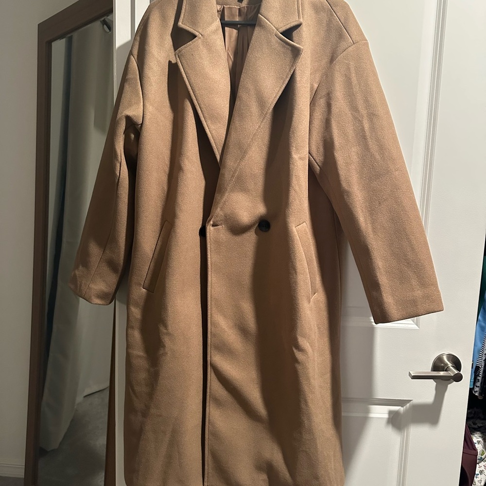 Stylish Tan Overcoat